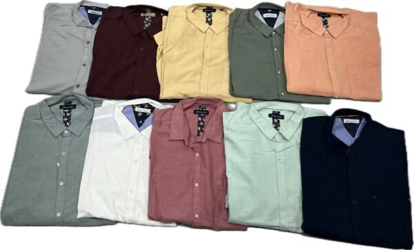 Plus-size Solid Full Sleeve Shirt 6XL - Image 2