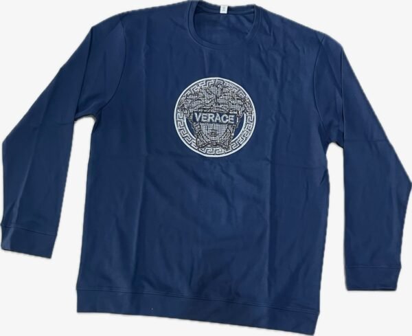3XL Navy Blue Full Sleeve T-Shirt - Image 2