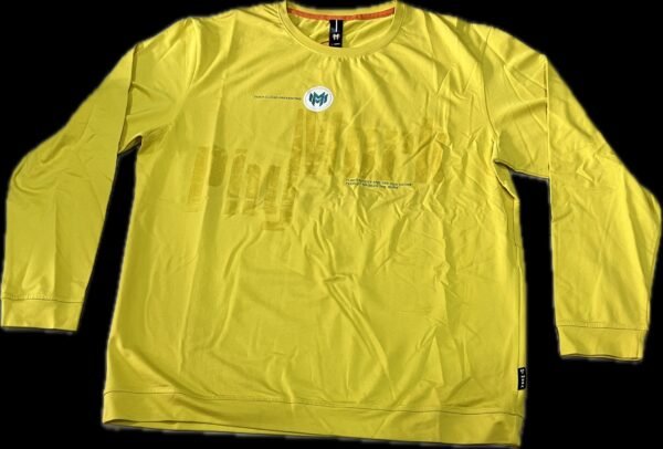 3XL Yellow Full-Sleeve Graphic T-Shirt - Image 2