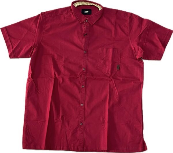 Men’s 4XL Solid Short Sleeve Shirt - Image 4
