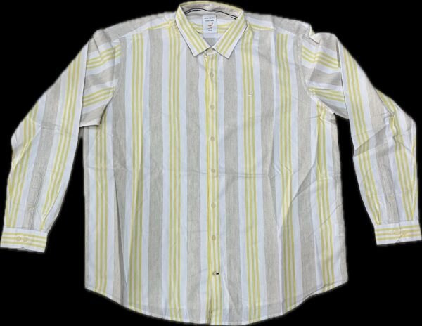 Men’s 4XL Vertical Striped Shirt - Image 2