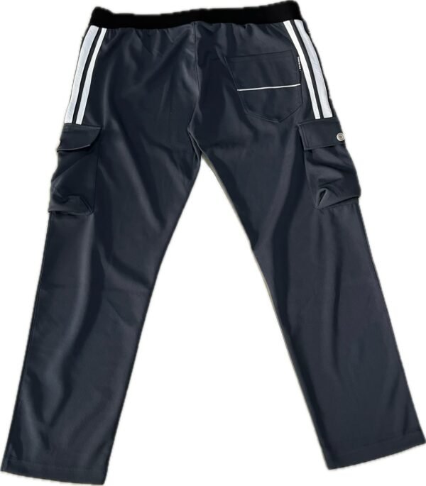 Men’s Track Pant with White Stripes –  Zipper Pockets & Side Flap Pockets - 3XL - Image 6