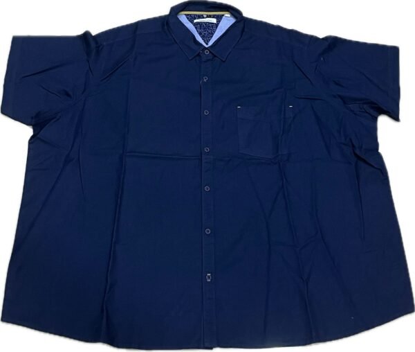 Solid Color Plus-size Half sleeve Shirt | 9XL - Image 4