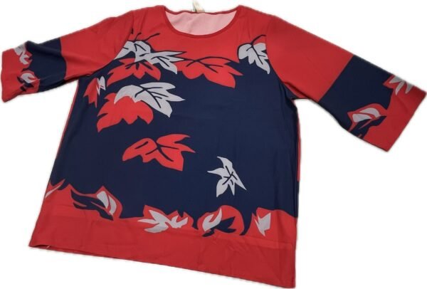 Women’s 2XL Leaf Printed Top - Image 4