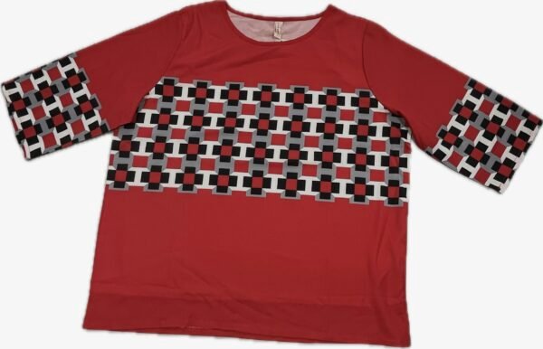 Women’s Printed Top with 3/4 Sleeves - Image 4