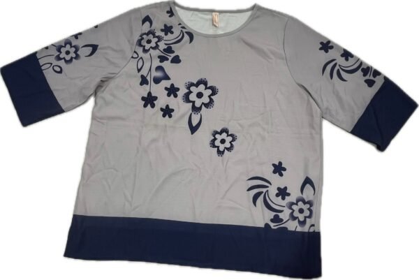 Floral-Printed Top with Diamond Embellishments - Image 6