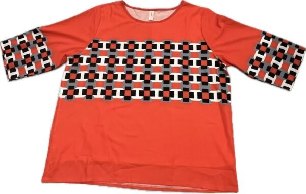 Women’s Printed Top with 3/4 Sleeves - Image 3