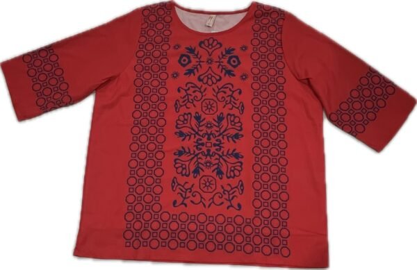 Women’s Top with Blue Printed Design - Image 4