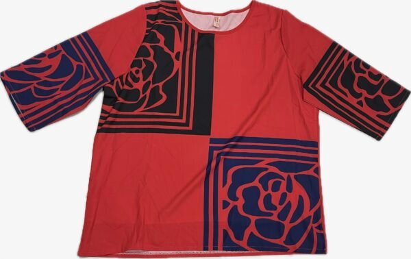 2XL Top with Floral Block Print - Image 3