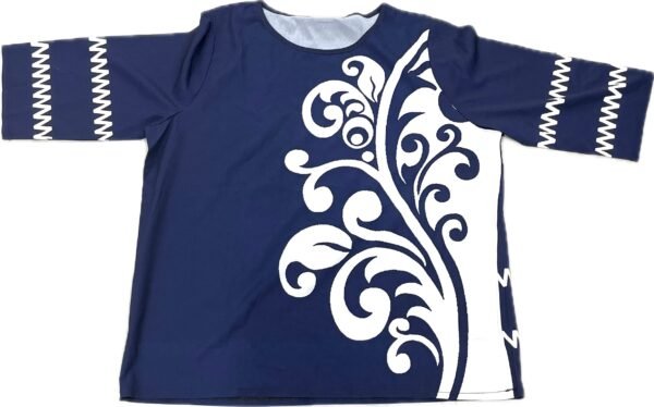 Women’s 2XL Top with White Leaf Prints - Image 3