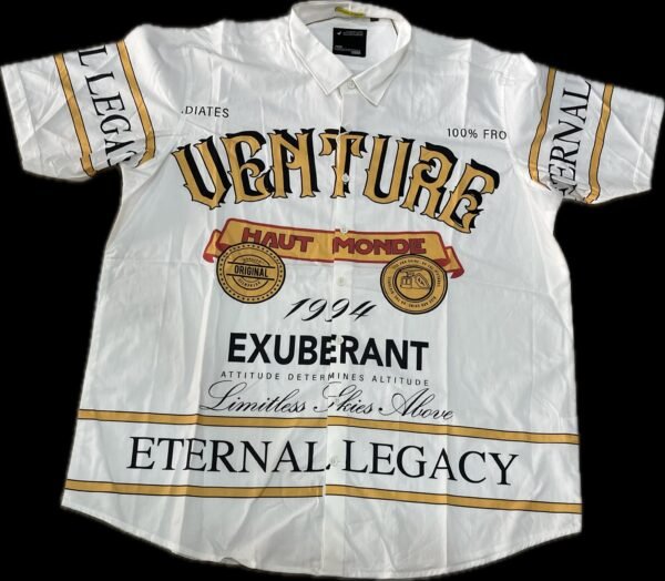 White Graphic Shirt | Venture Print - Image 2