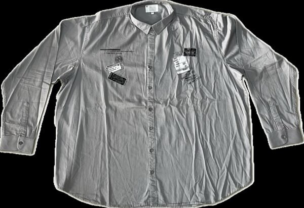 Men's Grey Graphic Printed Shirt | 5XL - Image 2