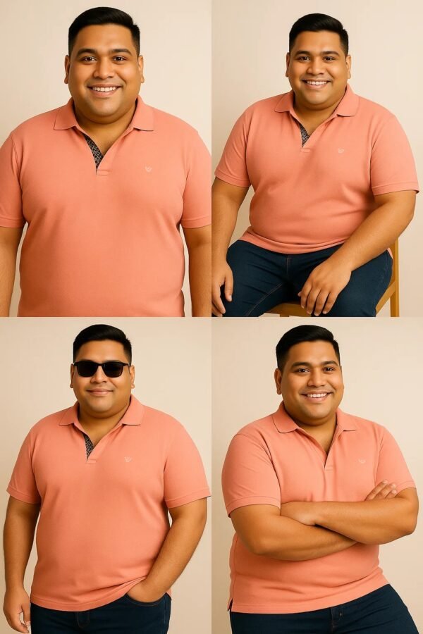 Men’s Smart Polo T-Shirts – 3XL To 8XL - Image 4