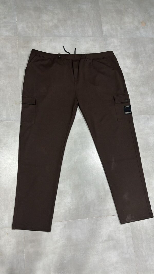 Men’s 7XL Brown Cargo Pockets Trackpant - Image 3