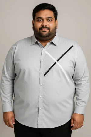 Luxe Graphite Shirt for Men in 5XL