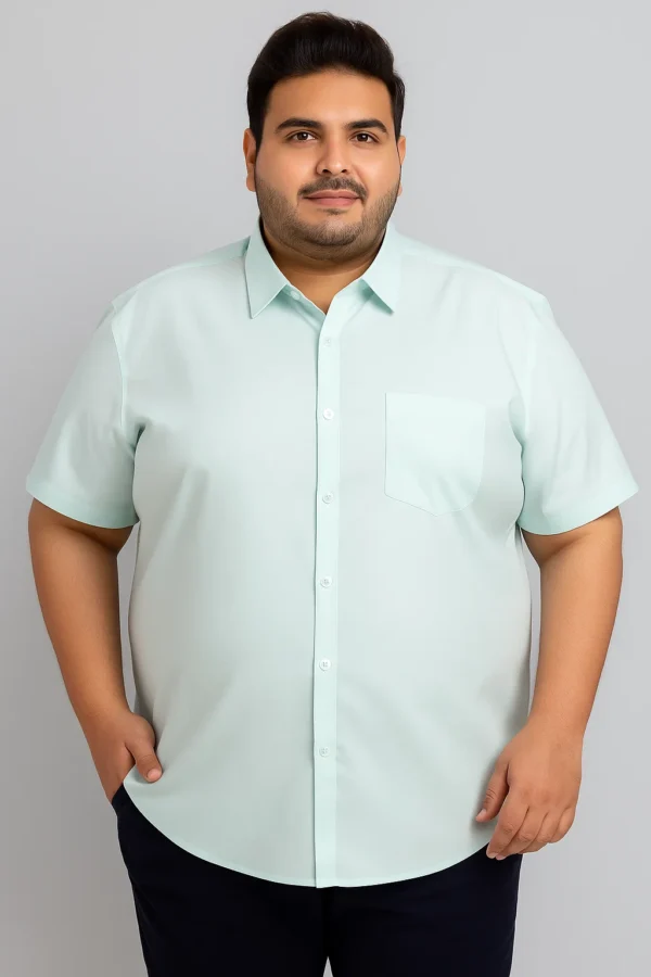Men’s Light Mint Green Shirt in 4XL