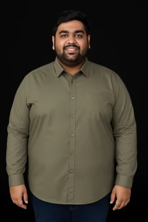 Men’s Solid Shirt in 4XL