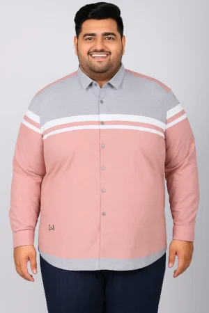 Men’s 4XL Colorblock Full Sleeve Shirt