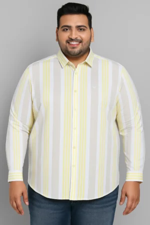 Men’s 4XL Vertical Striped Shirt