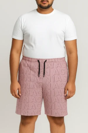 Men’s 2XL & 3XL Pink Printed Shorts