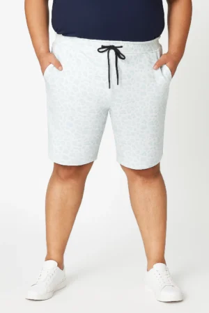 Sky Blue 3D Printed Shorts in 3XL