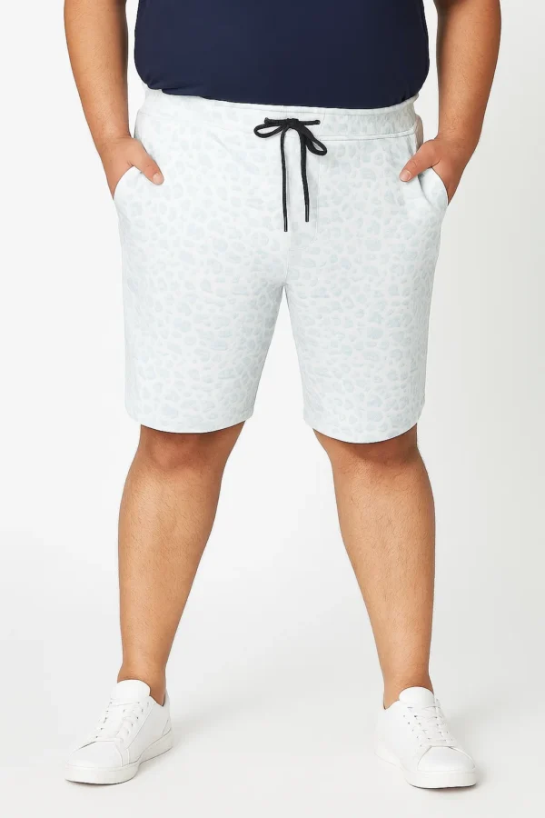 Sky Blue 3D Printed Shorts in 3XL