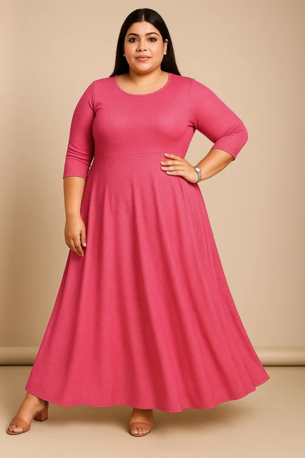 Plus Size Women’s Long Midi Dress