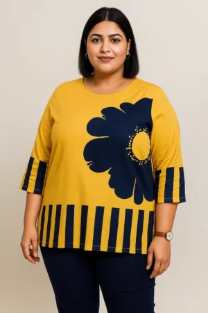 Women’s 2XL Floral Printed Top