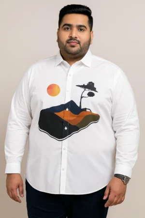 White Graphic Printed Shirt