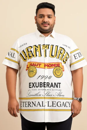 White Graphic Shirt | Venture Print