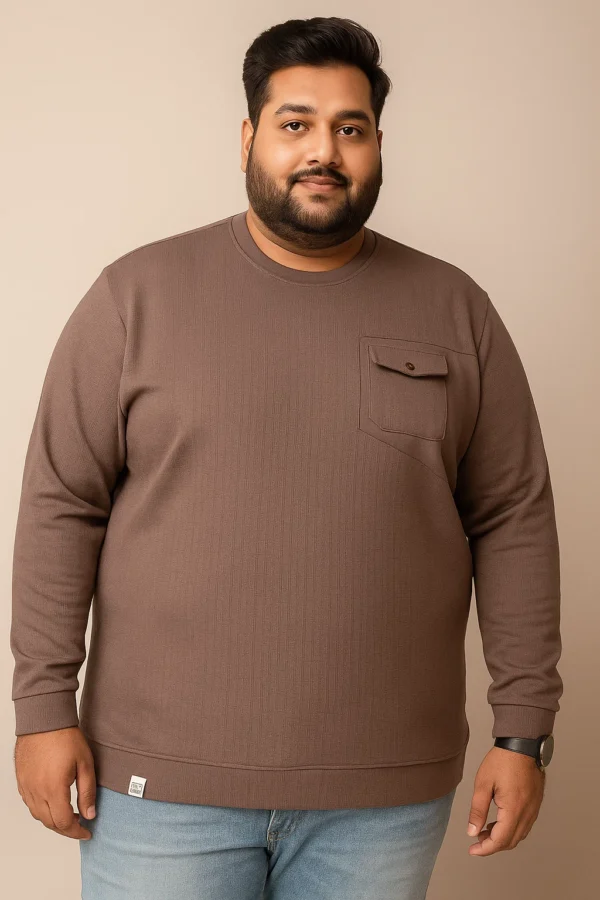 Brown Full Sleeve T-Shirt 3XL