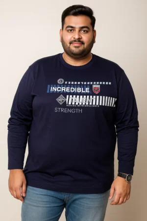 Casual Full Sleeve T-Shirt | 3XL