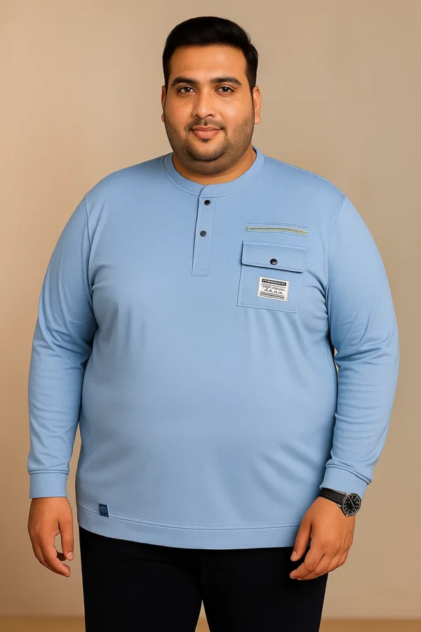 Full Sleeve T-Shirt with Pocket Style - Image 2