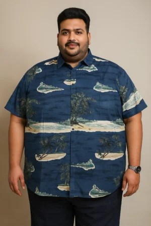 Printed Half Sleeve Shirt 6xl