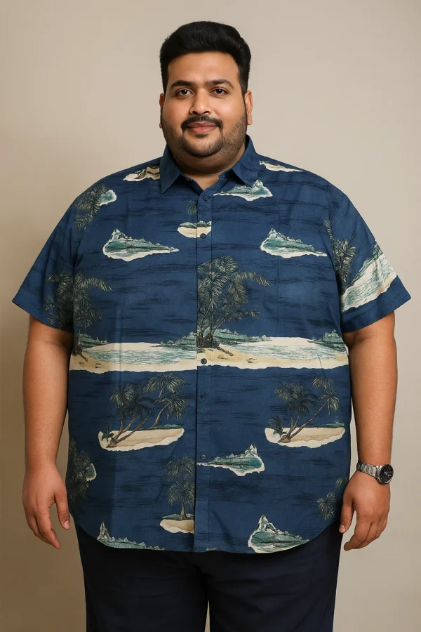 Printed Half Sleeve Shirt 6xl