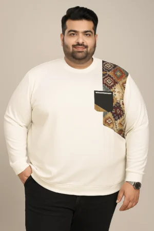 3XL Full Sleeve T-Shirt with Print Pocket
