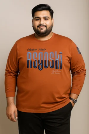 Full Sleeve Graphic T-Shirt | 3XL & 4XL