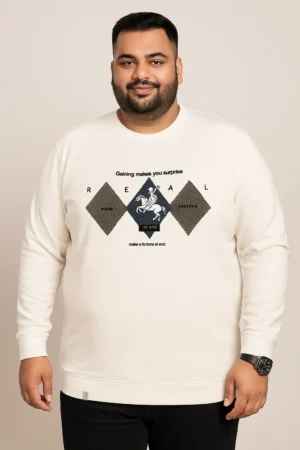 3XL White Full Sleeve T-Shirt