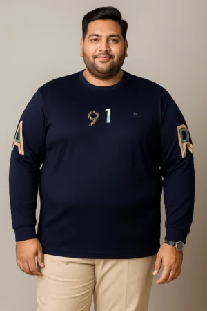 3XL Graphic Printed Full Sleeve T-Shirt