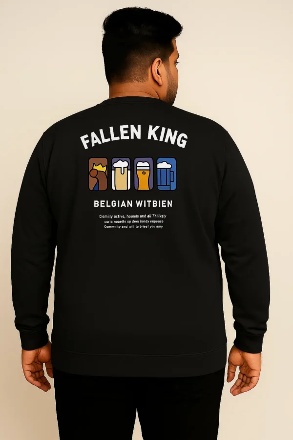 3XL Full Sleeve Graphic Print T-Shirt - Image 4