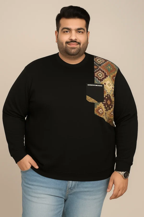 3XL Full Sleeve T-Shirt with Print Pocket - Image 3