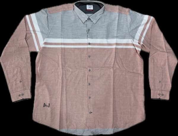 Men’s 4XL Colorblock Full Sleeve Shirt - Image 2