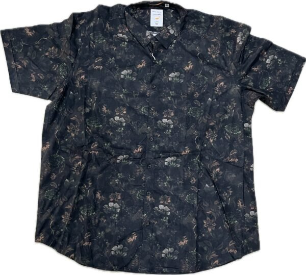Men’s 4XL Black Printed Shirt - Image 2