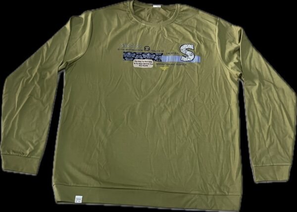3XL Green Full Sleeve Graphic T-Shirt - Image 2