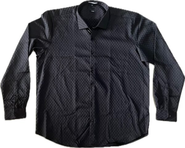 Men’s Black Party Wear Shirt in 3XL - Image 2