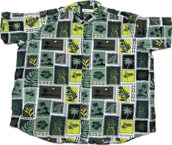 Men’s 9XL Plus-size Tropical Print Shirt - Image 2