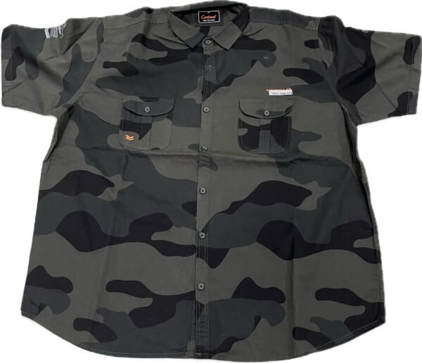 Camo Print Half Sleeve Shirt | 6XL | - Image 2