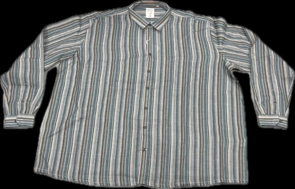 Striped Linen Shirt | Size 6XL - Image 4